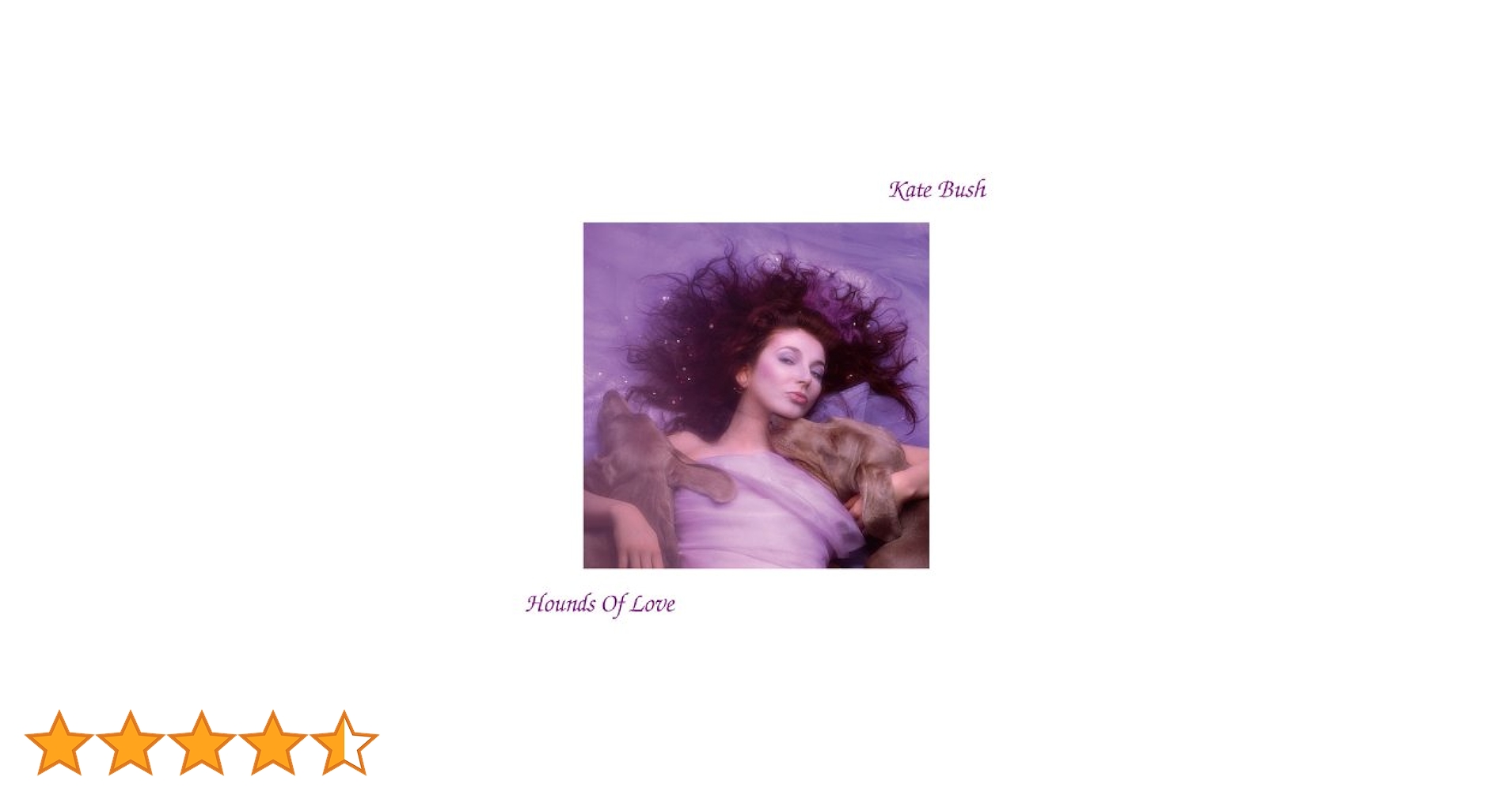 Kate Bush/愛のかたち/日本盤LP/ストレンジャーシングス Amazon.co.jp: Hounds of Love: ミュージック